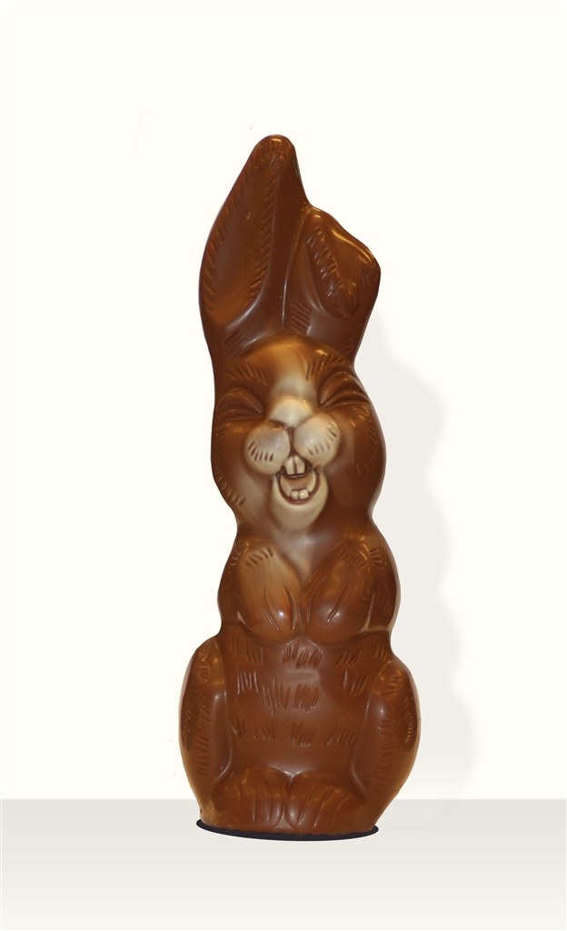 verkoper Reis Verhuizer Chocolade Paashaas 50 cm - Frenky's Chocolate